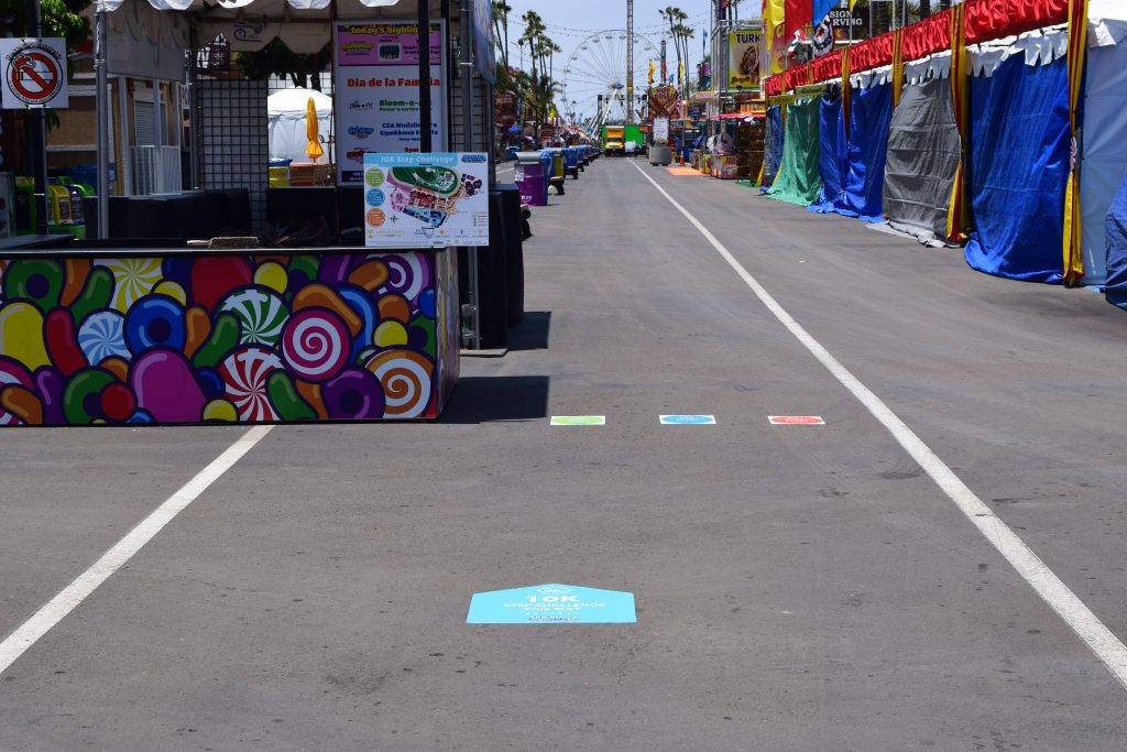 10k walking challenge markers at fair