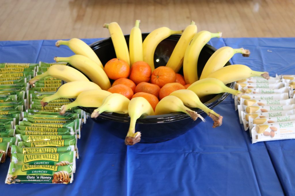 healthy snacks on table