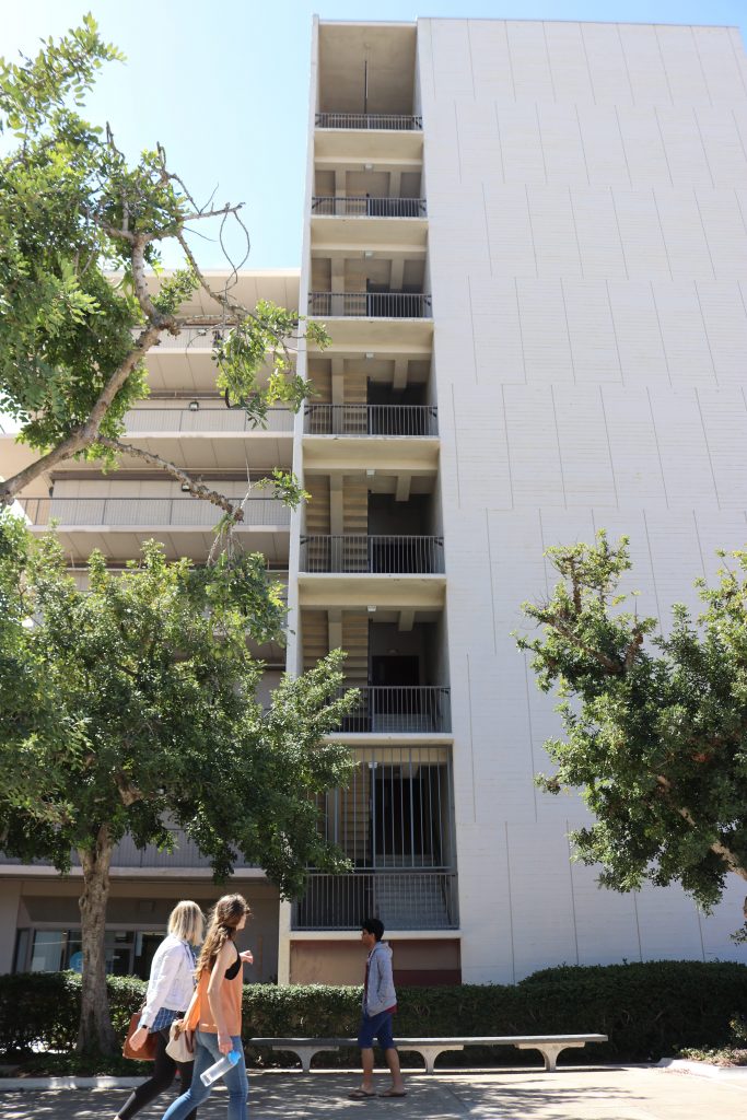 side view of Urey Hall