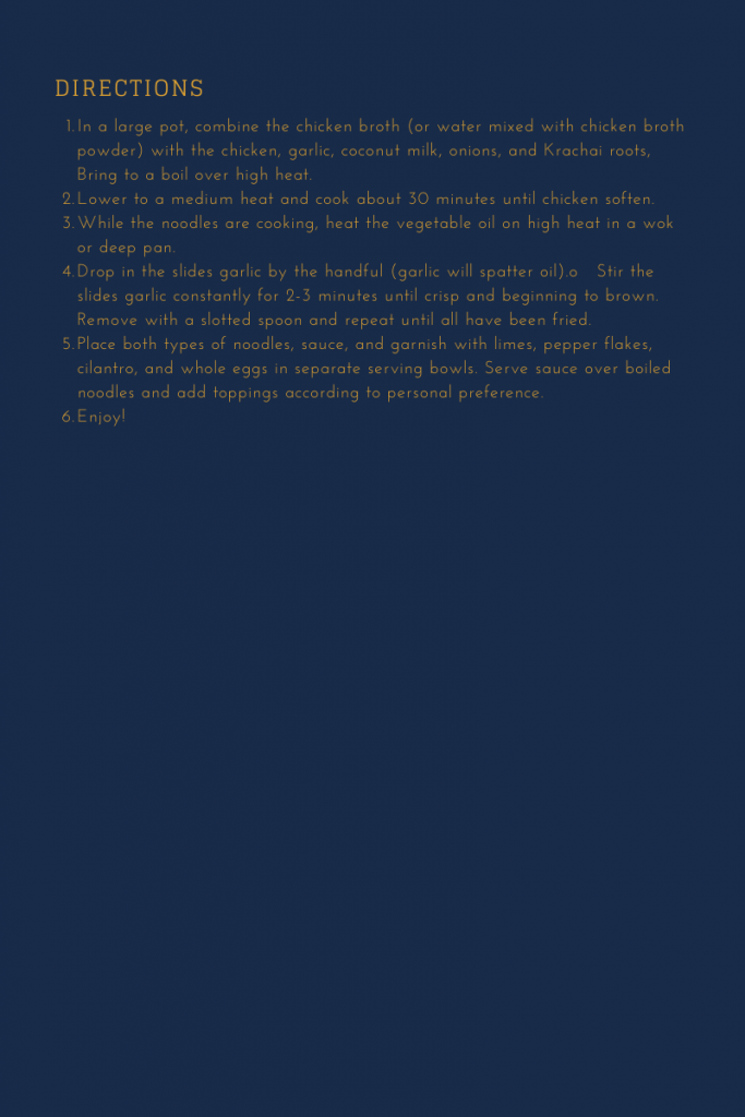 Coconut Chicken Soup Part 2