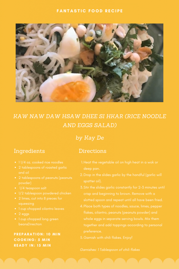 Rice Noodle and Egg Salad