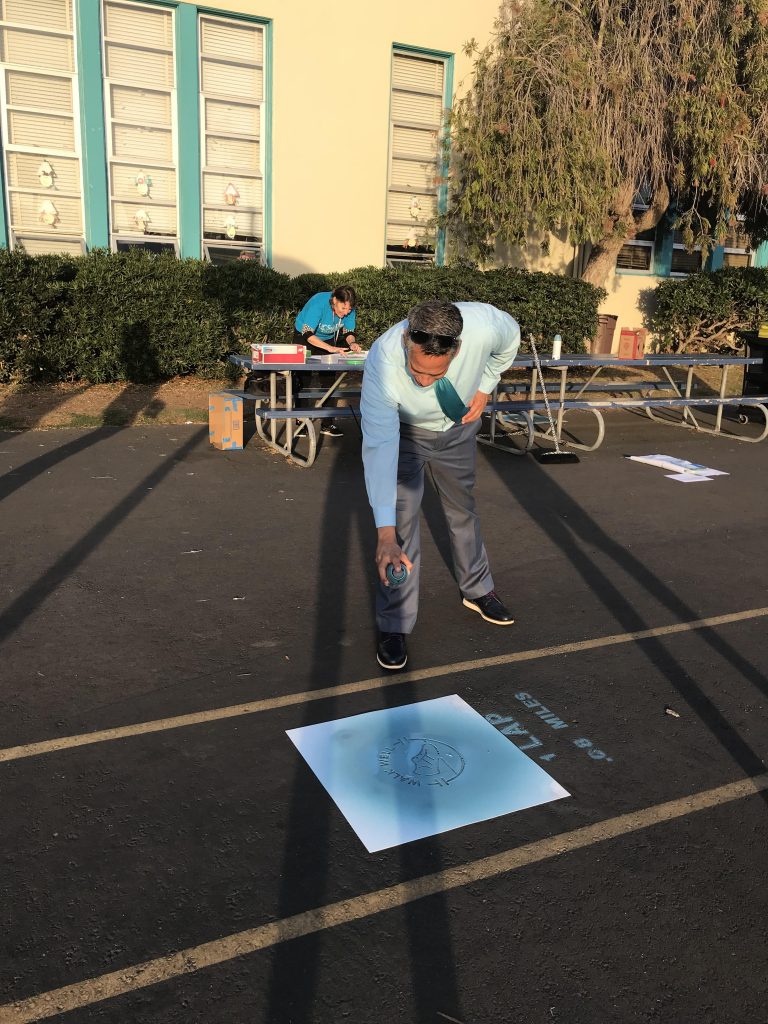 stenciling on cement