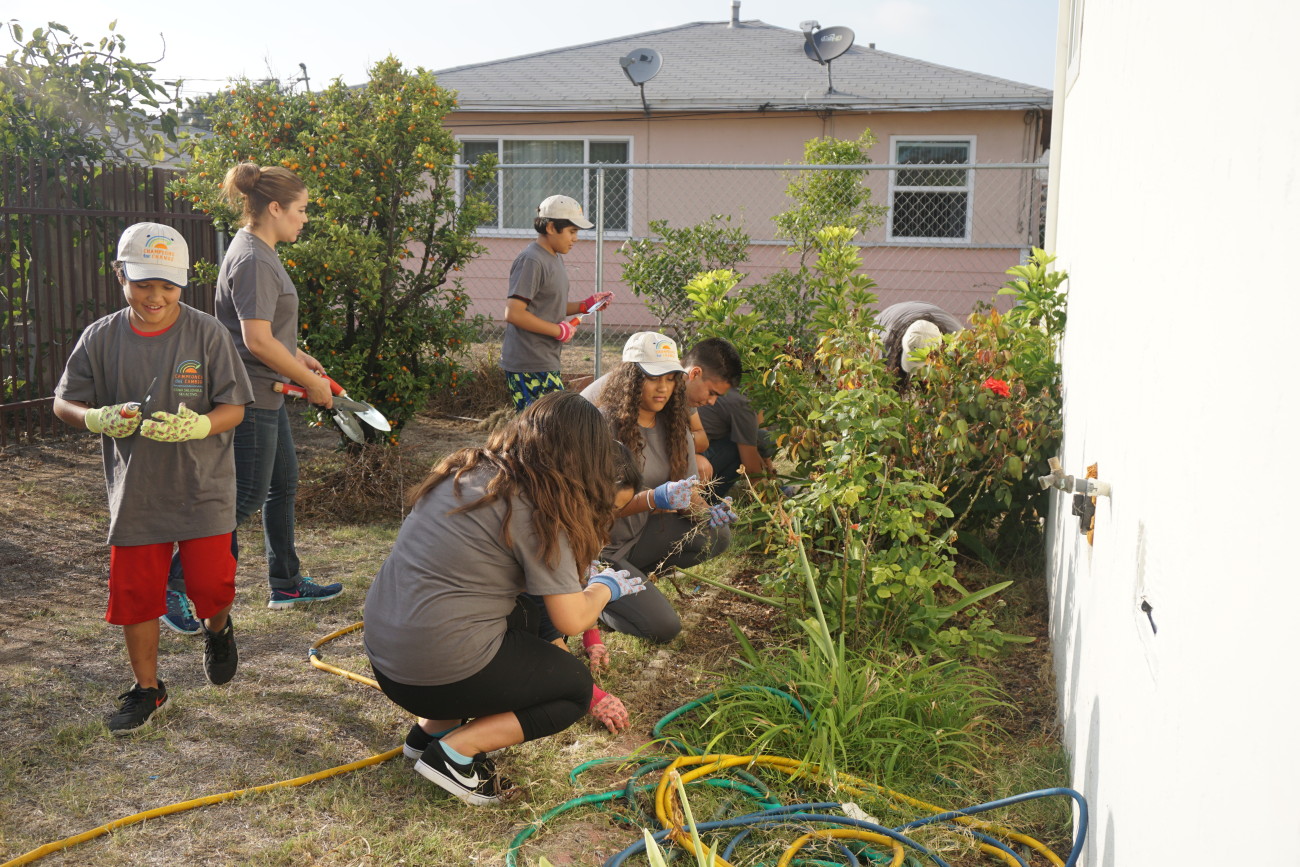 people gardening