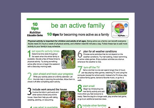 be an active family screenshot