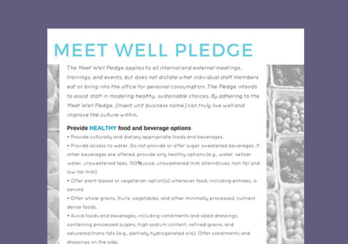 meet well pledge