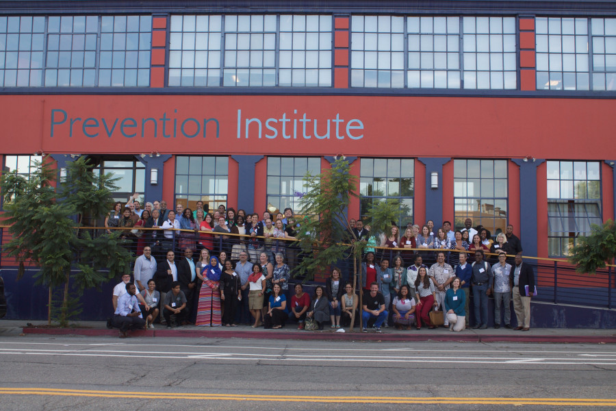 group photo in front of the prevention institute