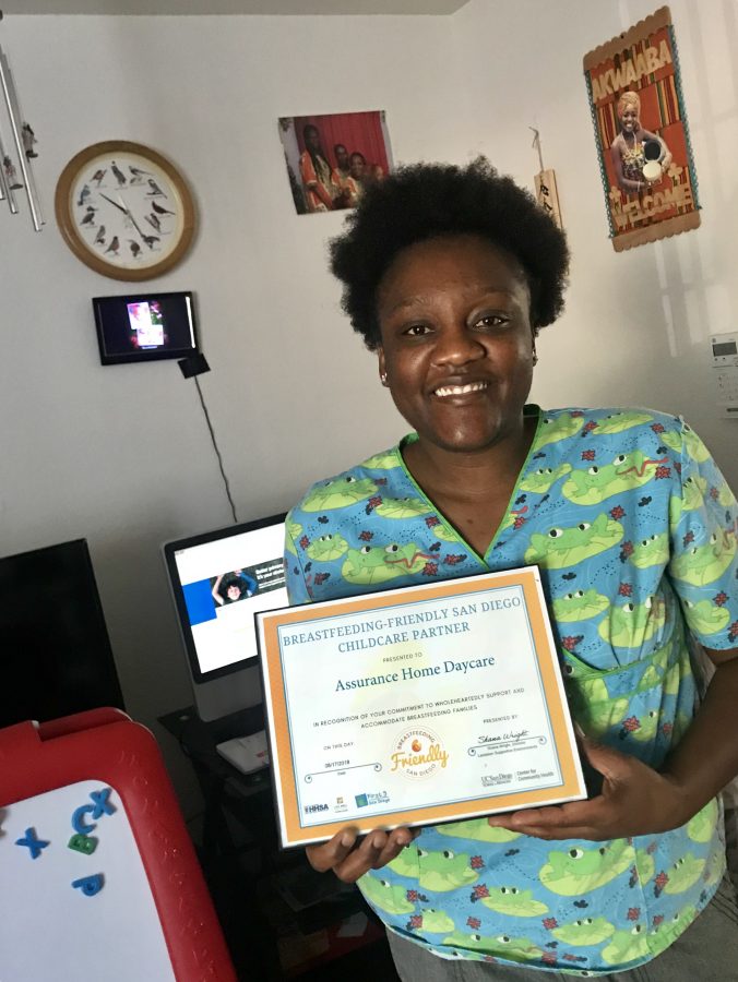 Anita Amponsah with certificate